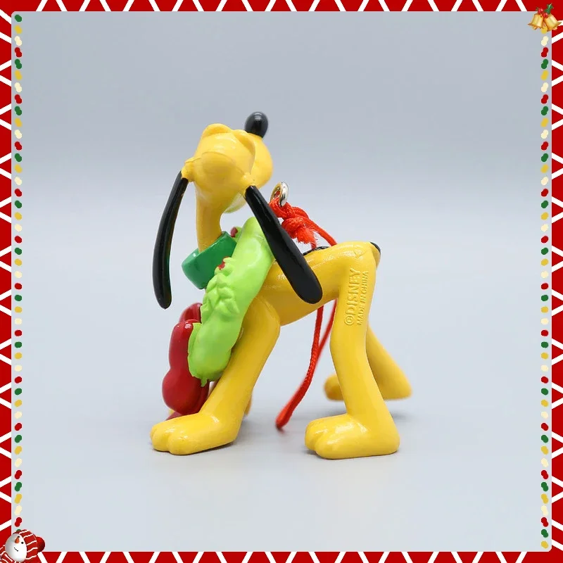 Figuras de Disney de 6 piezas, Mickey Mouse, Minnie, Pato Donald, adornos coleccionables, regalo de Navidad, llavero de juguete