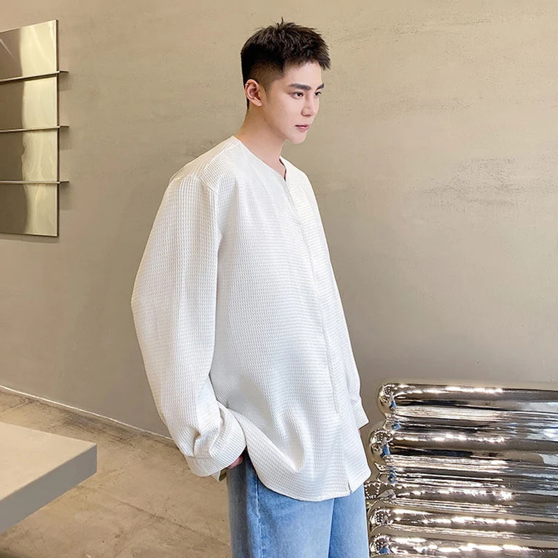 LUZHEN Style Loose Simple 2026 Plaid Textured Spring Trendy Casual Jacket Men's Fashion Handsome Elegant Male Coat Shirts JY8446