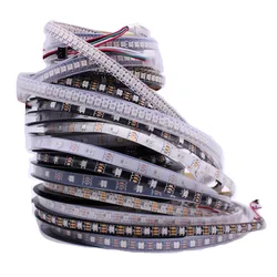 1m/5m WS2812B 30/60/144 Pixels/leds/M Smart Led Pixel strip,Black/White PCB, WS2812B/M ,IP30/IP65/IP67 DC5V