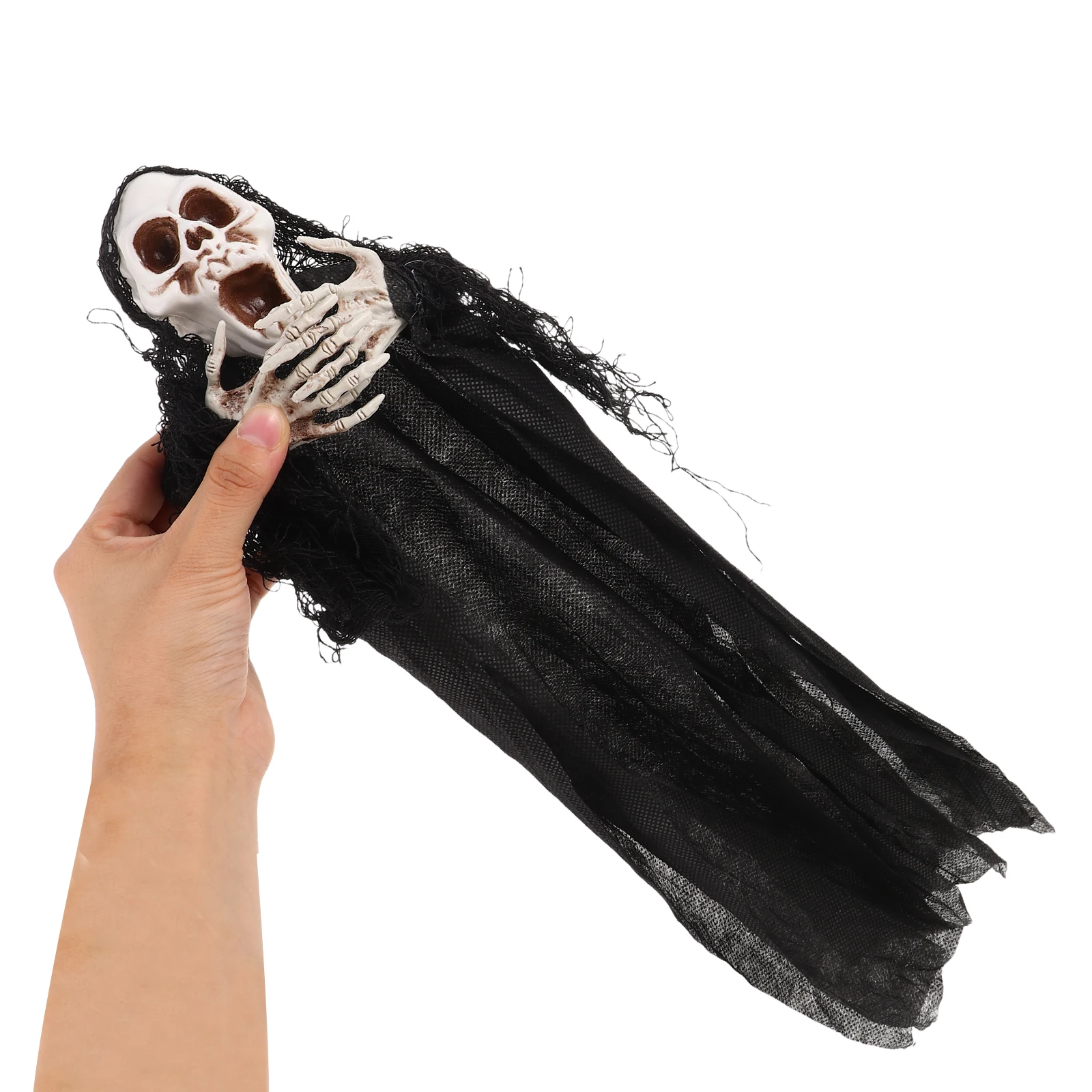 2 قطعة ديكور معلق للهالوين دعائم غرفة الهروب من البلاستيك الأسود ديكورات الشبح في الخارج