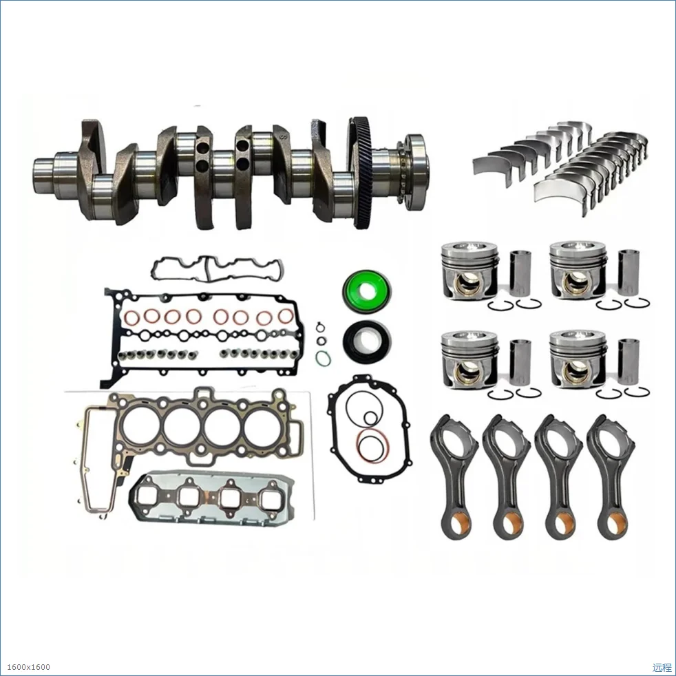 

For Jaguar Land Rover 2.0L Diesel 204DTA 204DTD Crankshaft Bearing Connecting rod gasket Piston Set w/Oil pump Timing Chain Kit