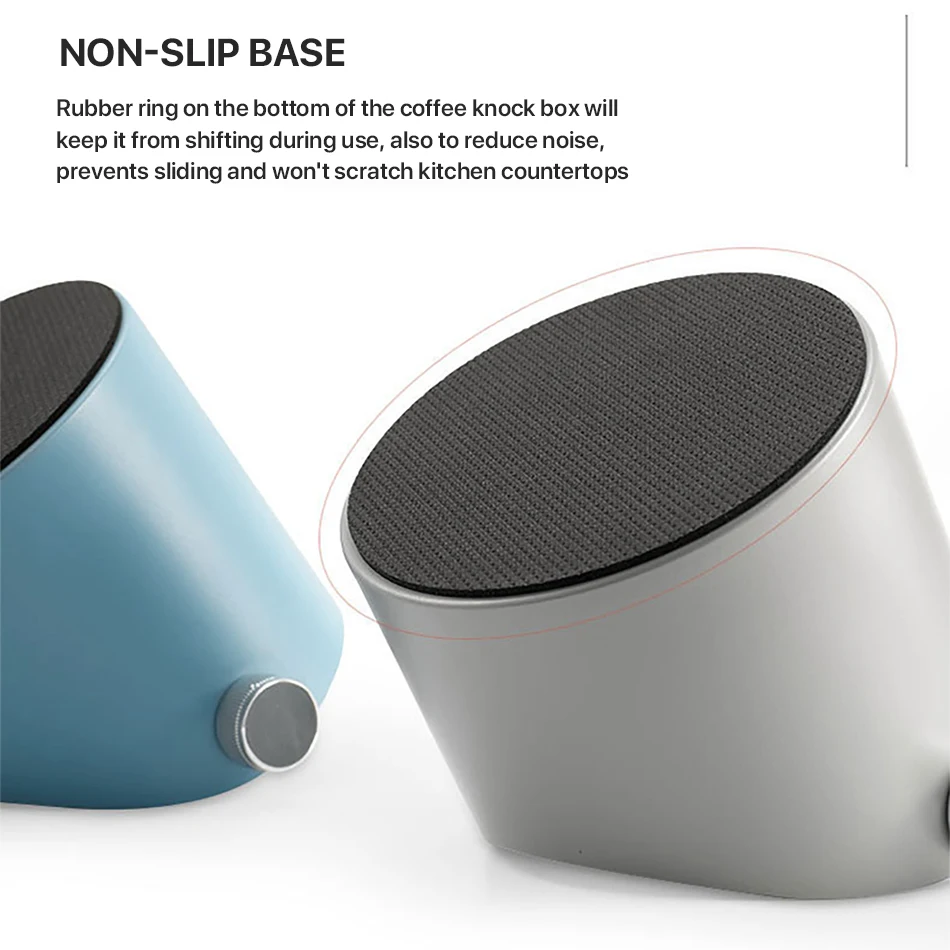 Anti Slip Coffee Knock Box Stainless Steel Detachable Knock Bar Espresso Waste Bin Barista Accessory view 4