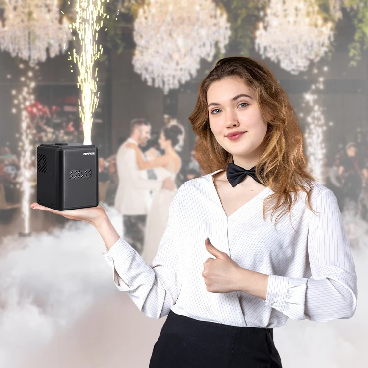 Новый дизайн 350 Вт с дистанционным управлением, фонтан с холодной искрой, 2-3 метра, мини-машина для холодной пиромашины для свадебной вечеринки, семейного праздника