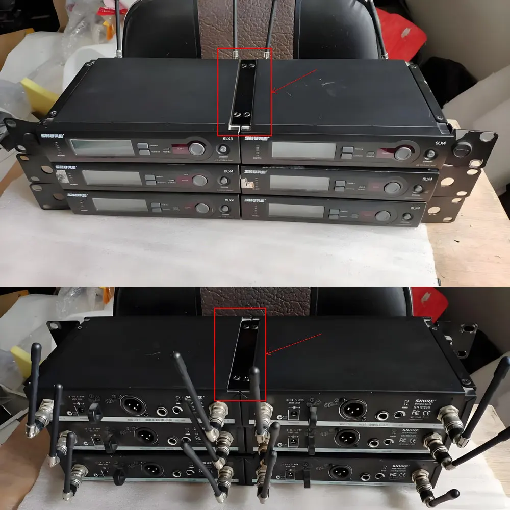 デュアル受信機セット,shure slx4 sxsのマウントキット - AliExpress 1420