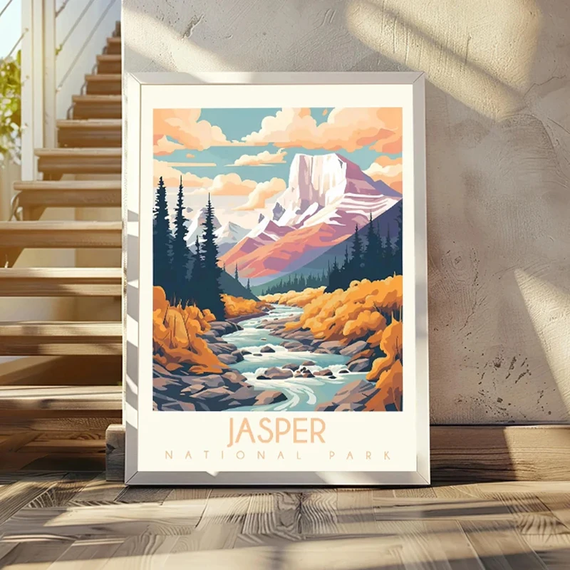 ملصق السفر الحديقة الوطنية الأمازون الغابات المطيرة الأراضي الوعرة وادي الموت قماش الطباعة صورة فنية جدارية لتزيين غرفة المنزل #3