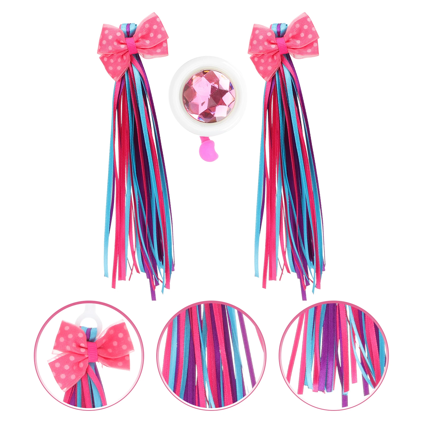 

Car Bell Streamer Scooter Bike Adornments Ribbon Tassels and Kit for Polyester Accessories