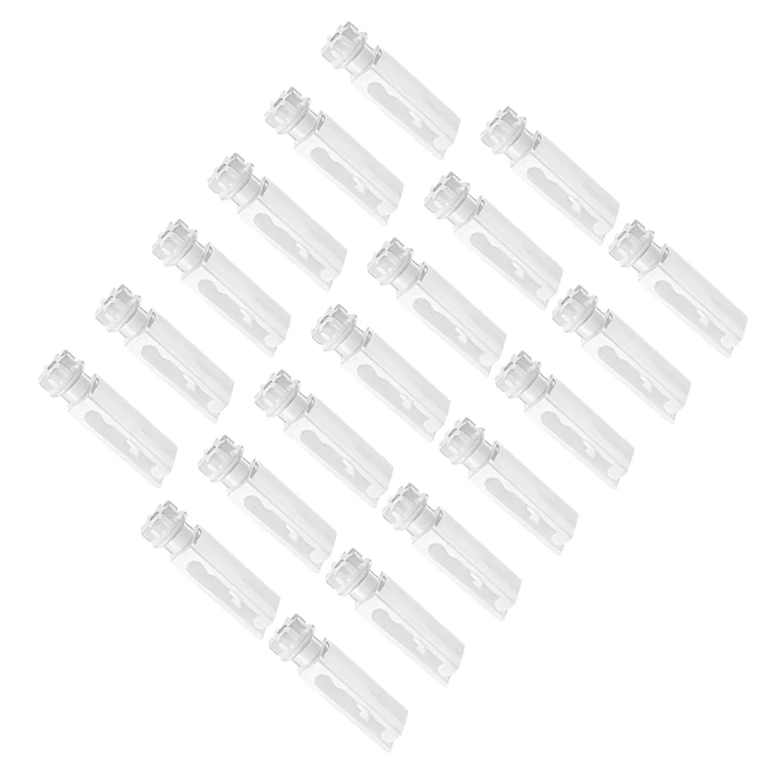 12Sets Vertical Blind Stem Replacement Tabs for Broken Blind Repair Clear Invisible Fixing Solution Compatible with All