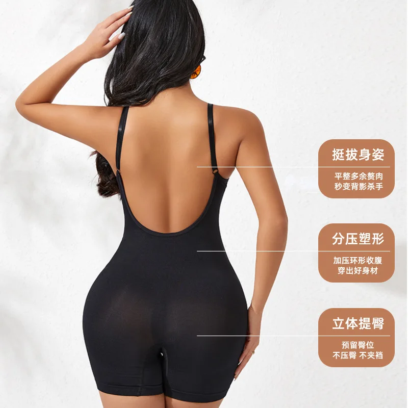 Plus Size Un Pezzo Canotta Shapewear Controllo della Pancia Butt Lifter Vita Trainer Boxer Slip Modellamento del Corpo delle Donne Dimagrante
