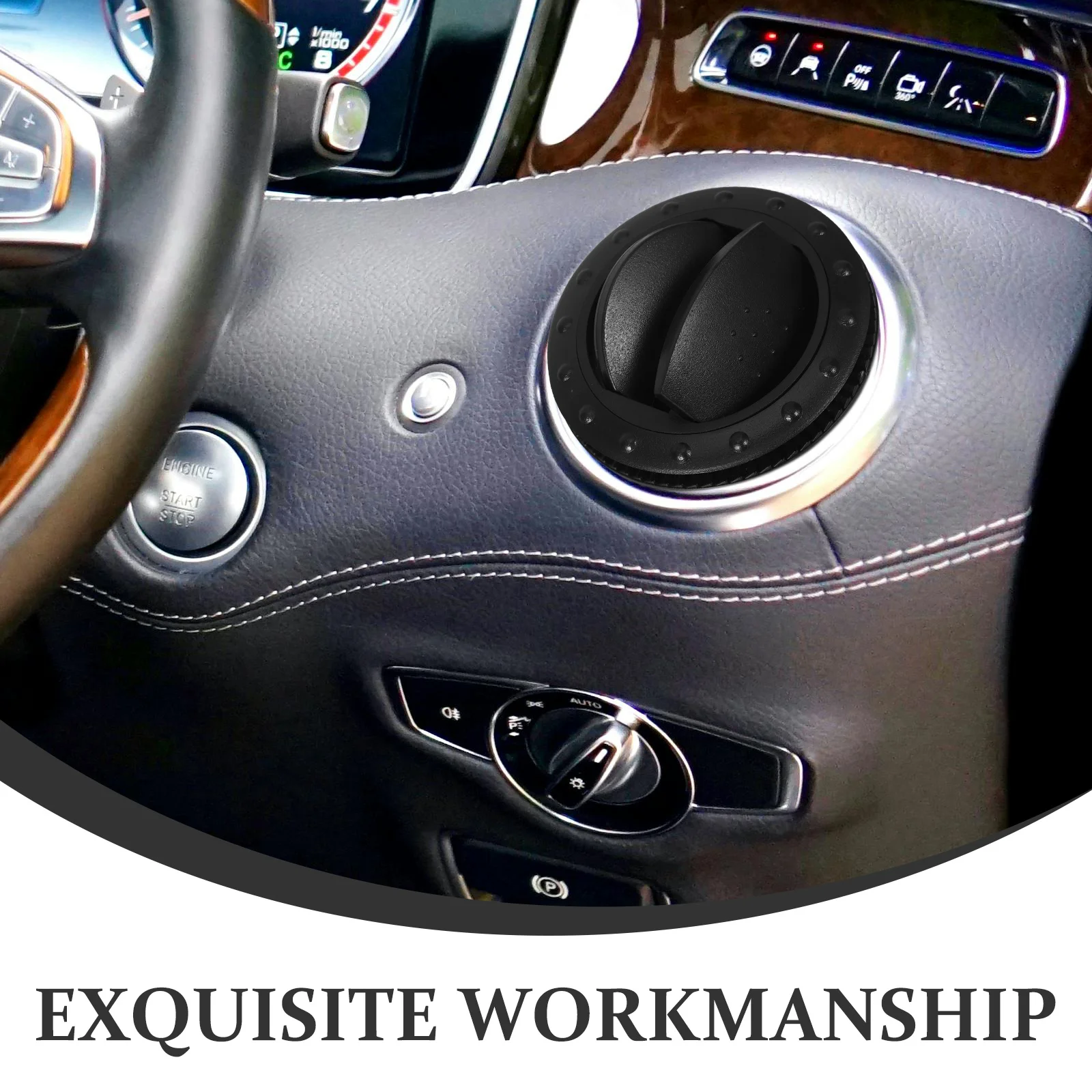 2 pçs 60mm resistente confiável saída de ventilação de ar girando teto redondo para carro rv atv durável a1176 preto saída de ventilação de ar