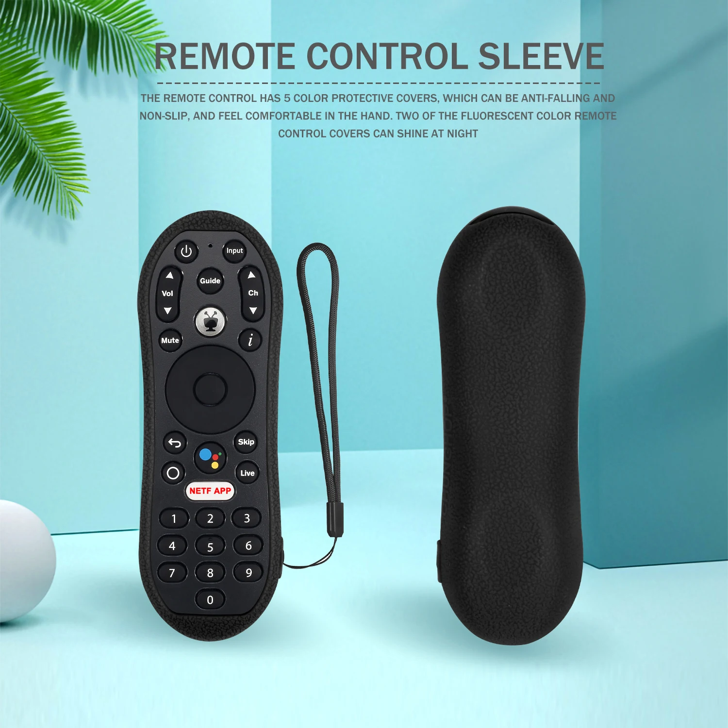 Schutzhülle, passend für TiVo Stream 4K, stoßfest, Anti-Verlust-Silikon, TV-Fernbedienung, Gehäusehalter, wasserdichte Schale – Detail 5