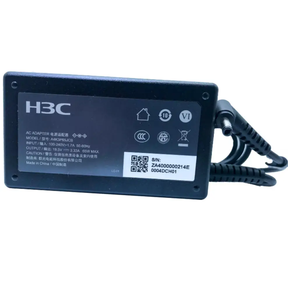 

Оригинальное зарядное устройство для ноутбука H3C A4K3P65JCB 19,5 В 3,33 А 65 Вт 4,0x1,7 мм, оригинальный адаптер переменного тока