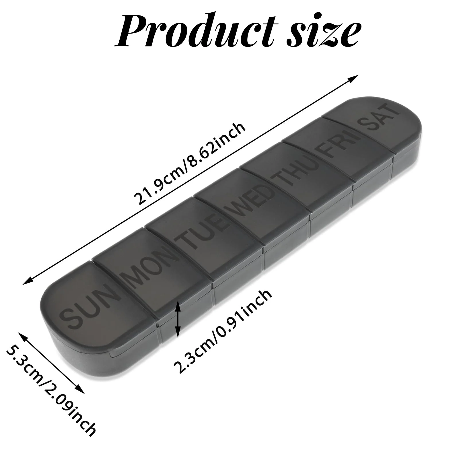 7 Days Weekly Pillbox Mini Portable Pills Case Drug Dispense Tablet Medicine Storage Container Travel Capsule Box Organizer