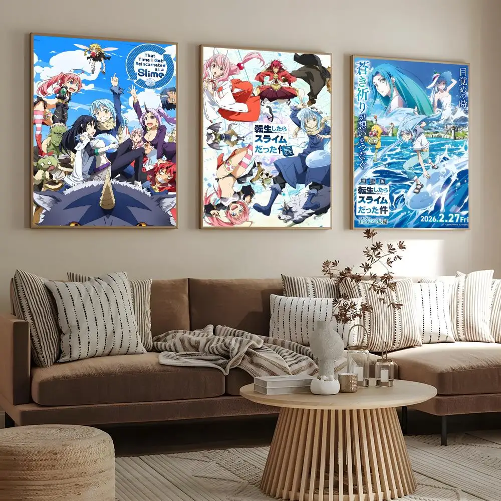 That Time I Got Reincarnated as a Slime   Print Wall Art Pictures Canvas Painting Living Room Bedroom Home Decor Poster