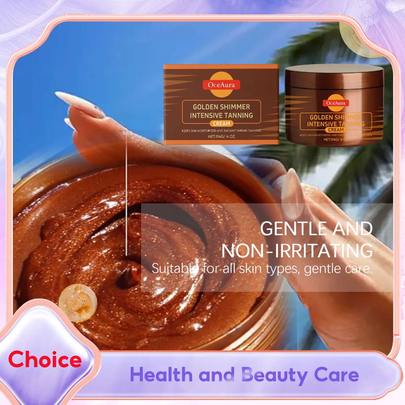 

Intensive Tanning Gel Browning Tan Accelerator Water-Resistant Long-Lasting Glow Fast Bronze Enhancer Outdoor Tanning Bed Lotion
