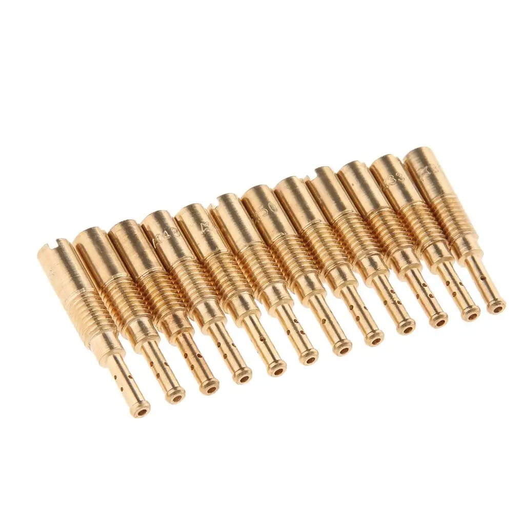 Copper Slow Pilot Jet for Motorcycle Carburetor Kit Injector Nozzles Set for Keihin PB16 PWK 30mm