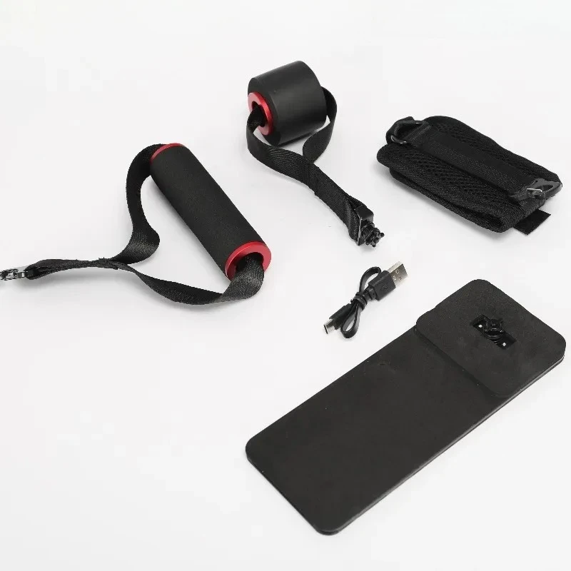 Accessories Portable Pocket Home Gym Pump 30kgs Adjustable Resistance Cable Cardio Training Exercise Machine (One)