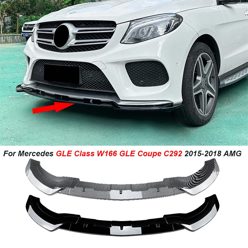 

2015-2018 For Mercedes GLE Class W166 GLE Coupe C292 AMG Front Bumper Lip lower Splitter Diffuser Body Kits Under Spoiler Bumper