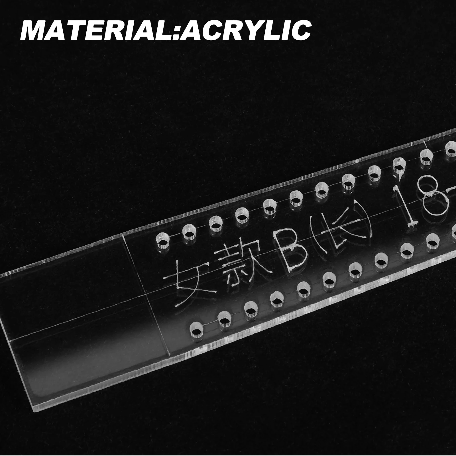 

8 Pcs Watch Bands Strap Template Watchband for Diy Craft Manual Stencils Crafts Reusable Clear
