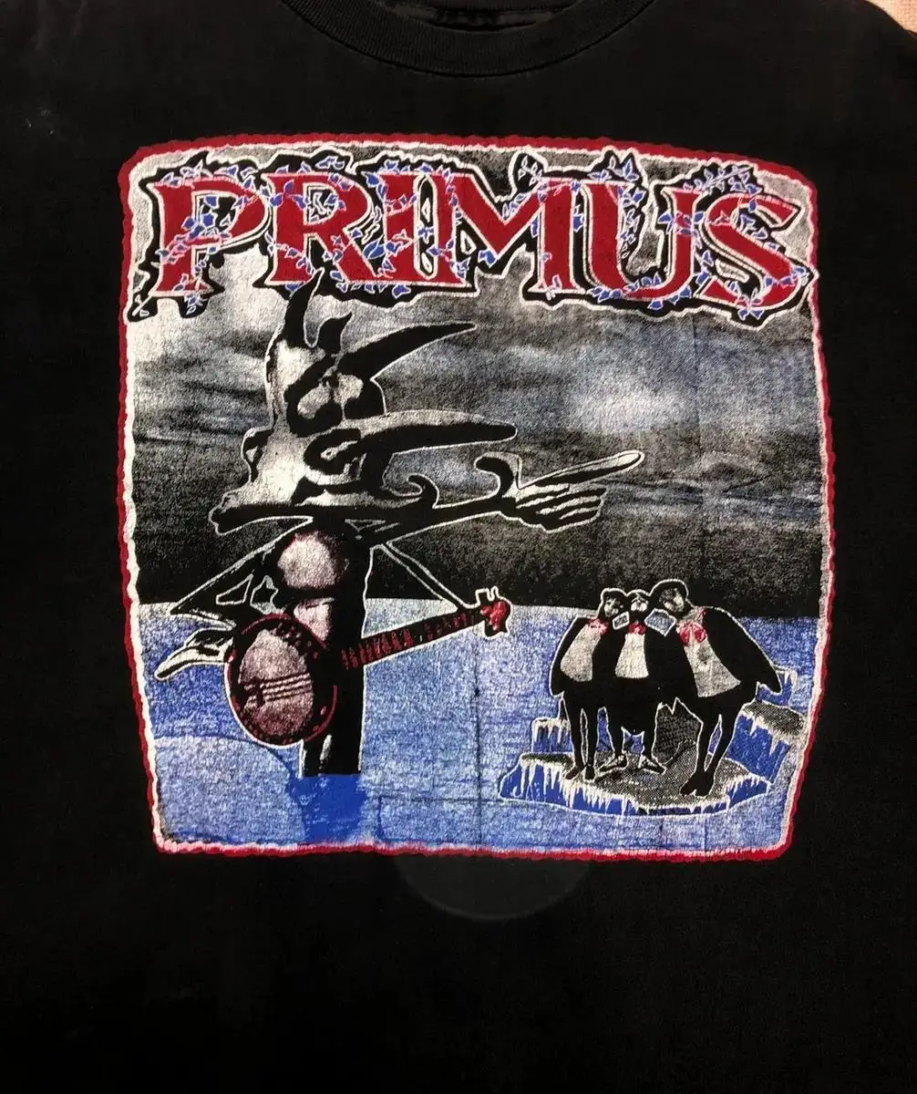 Vtg Primus Band Tour Concert Heavy Cotton Black Unisex All Size Shirt S-3XL