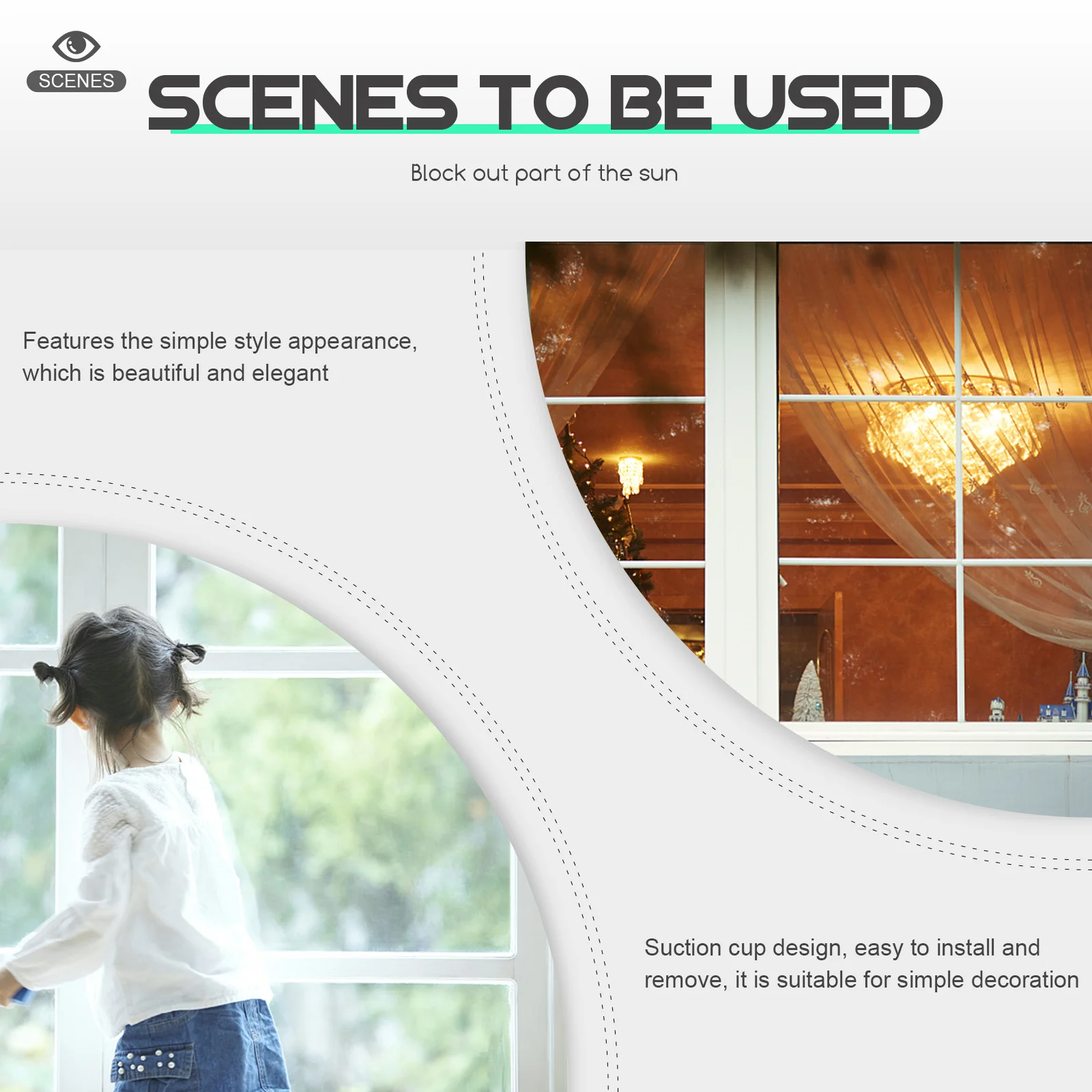 

1Set Light Blocking Roller Blind Telescopic Suction Cup Shade for Home Window Skylight Shades Nail Free Balcony Curtain Dirt