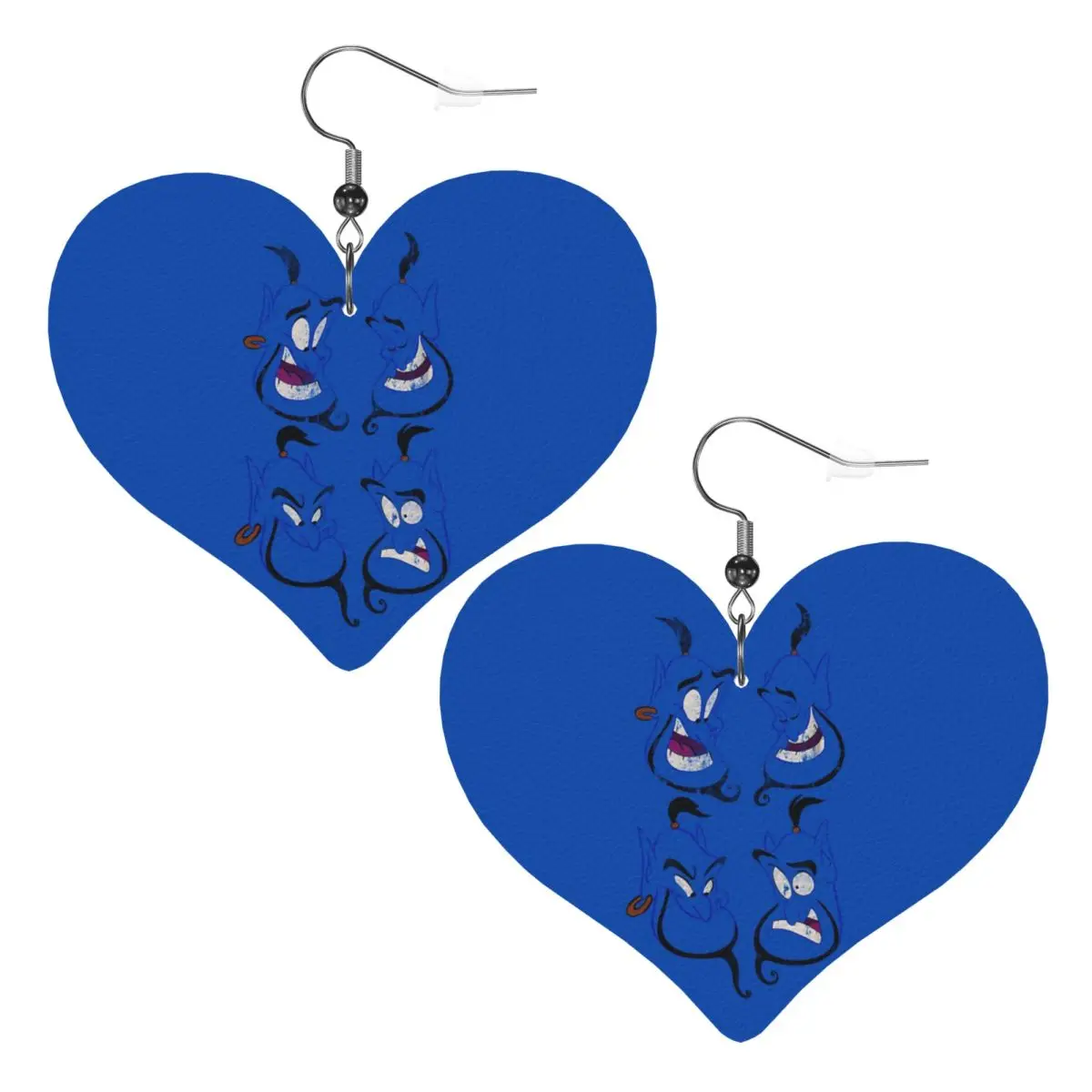 Custom Cute Cartoon Aladdin Leather Earrings for Women Dangle Earrings Jewelry Accessories