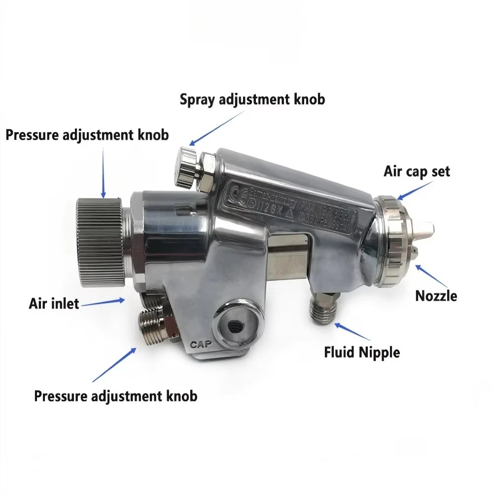 WA101 Pressure Feed Car Wash Water Paint Spray Gun, WA-101 Automatic Paint Sprayer, Reciprocating Spray Gun for Water Paint