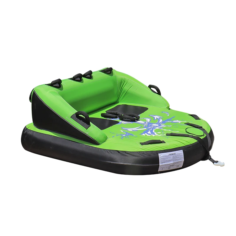 Factory Spot Towable Tube PVC Inflatable Water Tractor Foreign Trade Backrest Two Three People Drag Sofa
