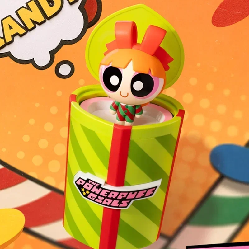 بوب مارت ذا باوربف بنات حفلة مفاجأة سلسلة صندوق أعمى صندوق غامض دمية لطيف أنيمي الشكل تخمين حقيبة اللعب سطح المكتب #6