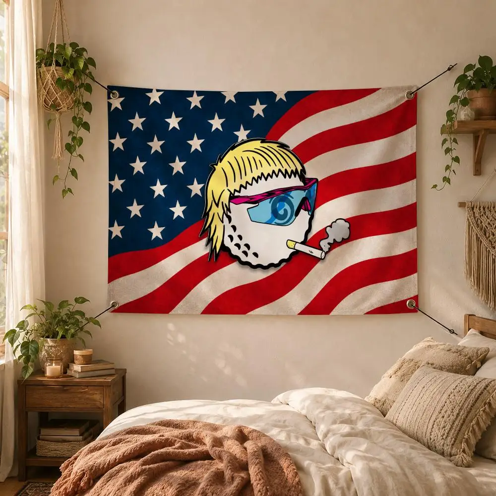 Golf Fashion Brand M-Malbon Golf Flags Decorative Flag Banner for Outdoor Garden Yard Camping Party Home Wall Hanging Decor