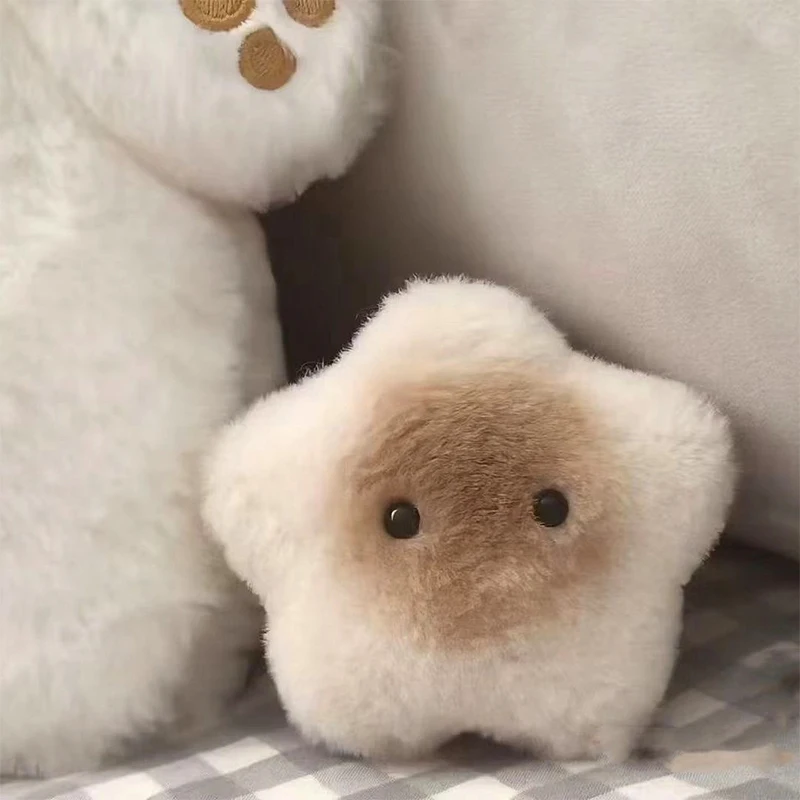 Capibara Peluche Squeak Toy Cartoon Star Portachiavi Ciondolo Zaino imbottito morbido Decorazioni per auto Regalo per bambini