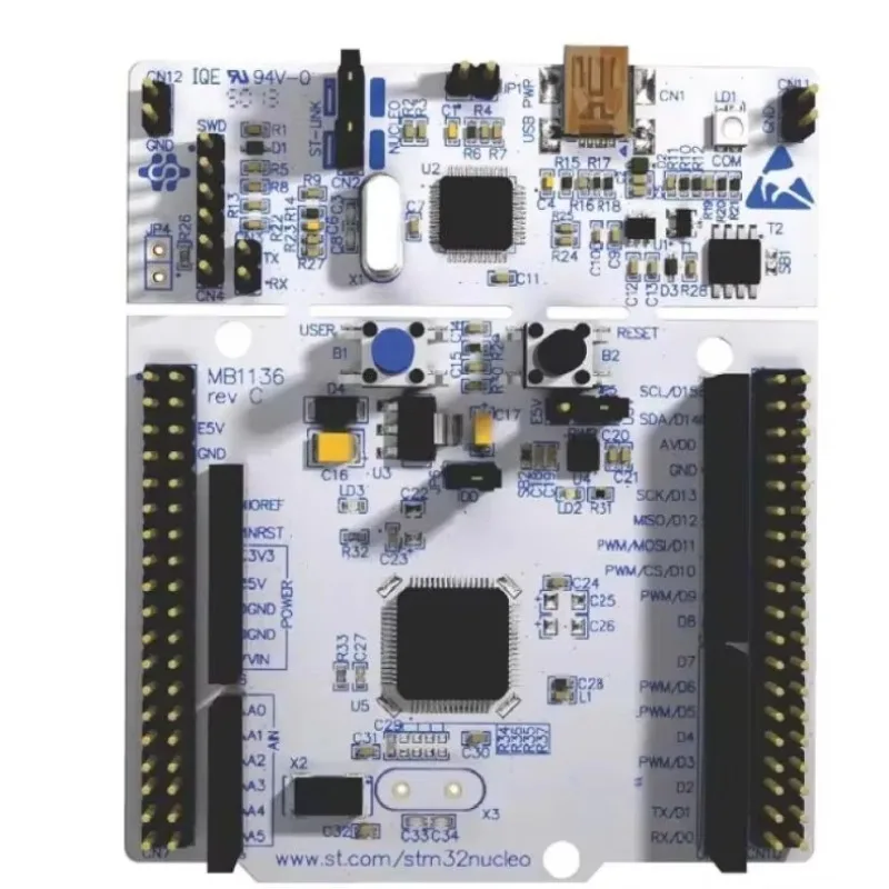 ARM STM32 Nucleo-64 MCU NUCLEO-F411RE Development Board Kit with Arduino ST Morpho and FPGA Microcontroller Processors