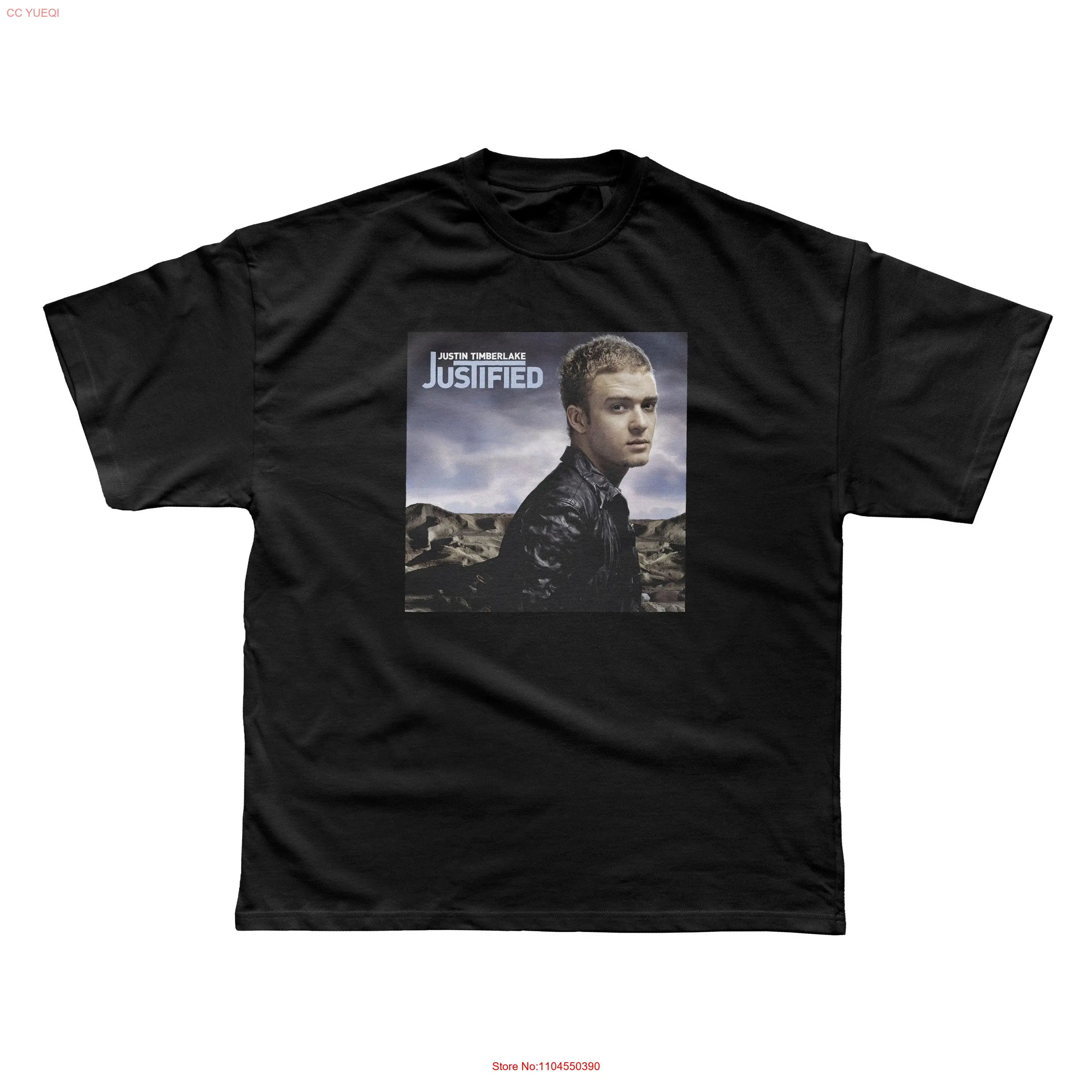 جاستن تيمبرليك مبررة ديلوكس تي شيرت بأكمام طويلة أو قصيرة