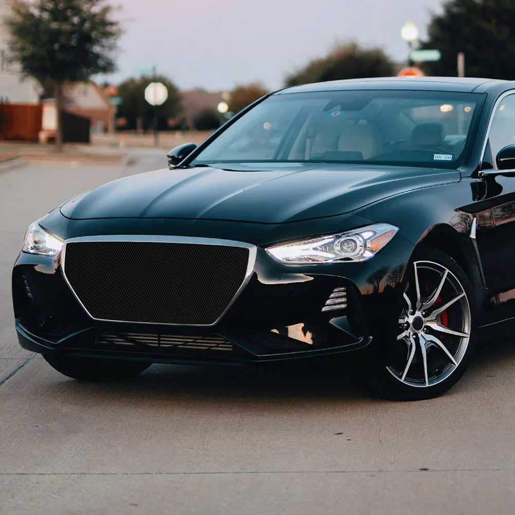 

Car Grill Mesh Aluminum Alloy Bumper Air Intake Screen Radiator Guard Compatible Models Easy Install Durability Superior
