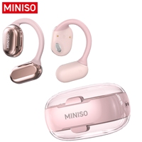 MINISO X39 Wireless Open Ear Earbuds Bluetooth 5.4 Ears, IPX5 Waterproof,OWS Ears Heads With Mic,HIFI Sound Quality Music Earbud