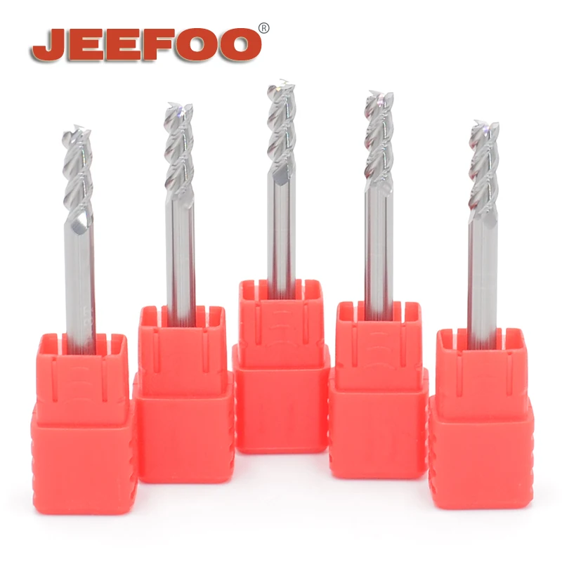 HRC55 Milling Cutter Alloy Coating Tungsten Steel Tool By Aluminum Cnc Maching 3 Blade Endmills Top Milling Cutter Wood Milling
