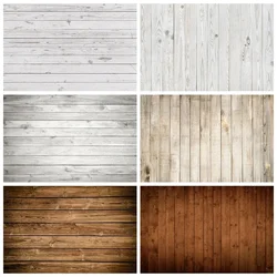 Wooden Boards Photography Studio Backdrop White Black Wood Plank Photo Wall Birthday Background Photographic Wallpaper Back Drop