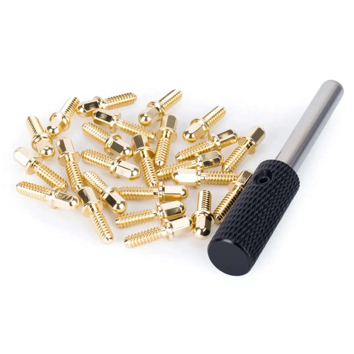 24pcs M3x8mm Metal Hex Screws American Thread With Screwdriver For 1/10 1/8 RC Crawler Car 1.9'' 2.2'' Wheel Rims DIY Parts