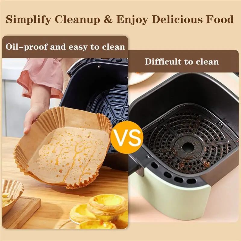 

A78I Вкладыши для фритюрниц, пергаментный вкладыш, вкладыш для жарки печи, аксессуары для фритюрниц