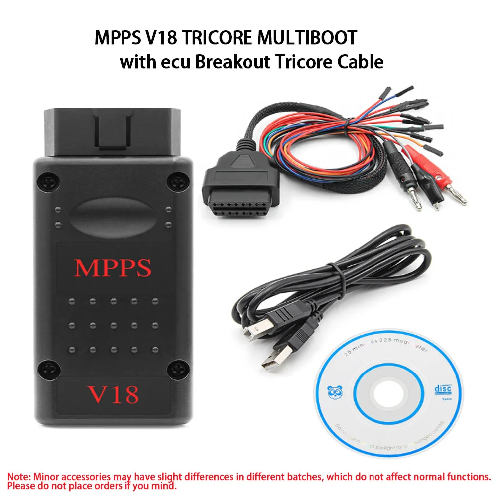mpps-v18-トリコアマルチブート-ecu-ツールブレークアウトトリコアケーブル付き車のエンジン電子テスト自動車修理実用車両用