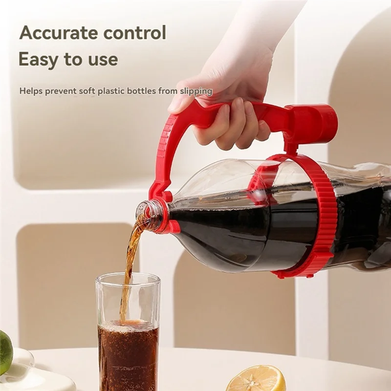 【Venta flash】Mango de botella de bebida Botella de refresco de plástico Mango de asistencia para un fácil control y evitar derrames