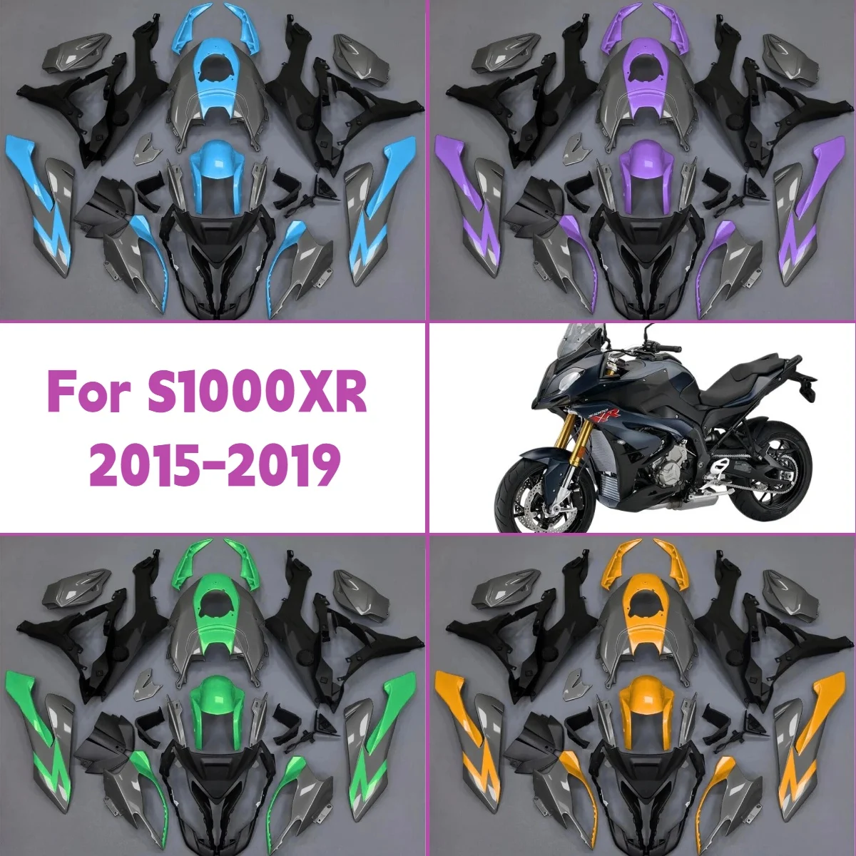 

Hot Style Fairings for 2015-2019 BMW S 1000XR Bodywork ABS Plastic Fairing Kit 15-19 S1000XR