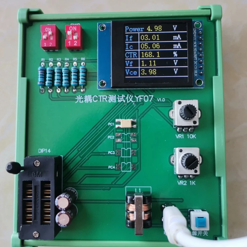 

Тестер CTR оптопары YF07, инструмент обнаружения оптопары