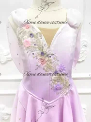 High end custom ballet chiffon gradient dance clothing