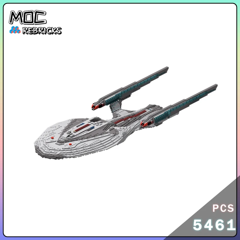 

Space War Series MOC Odyssey-Class Variants Federation starship Building Blocks Warship Model Small Particle Brick Boy's Toy