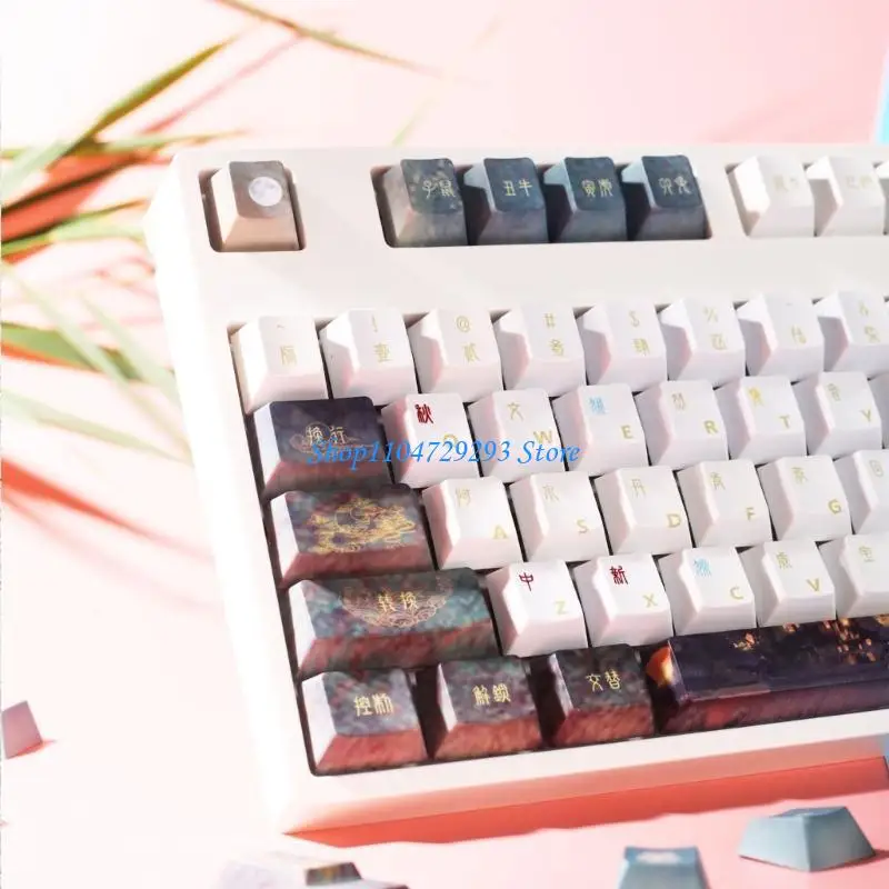 Y2GD 108Keys tradizione keycap antichi profilo originale PROFILE PBT tyecaps sottenti per interruttori tastiere meccaniche