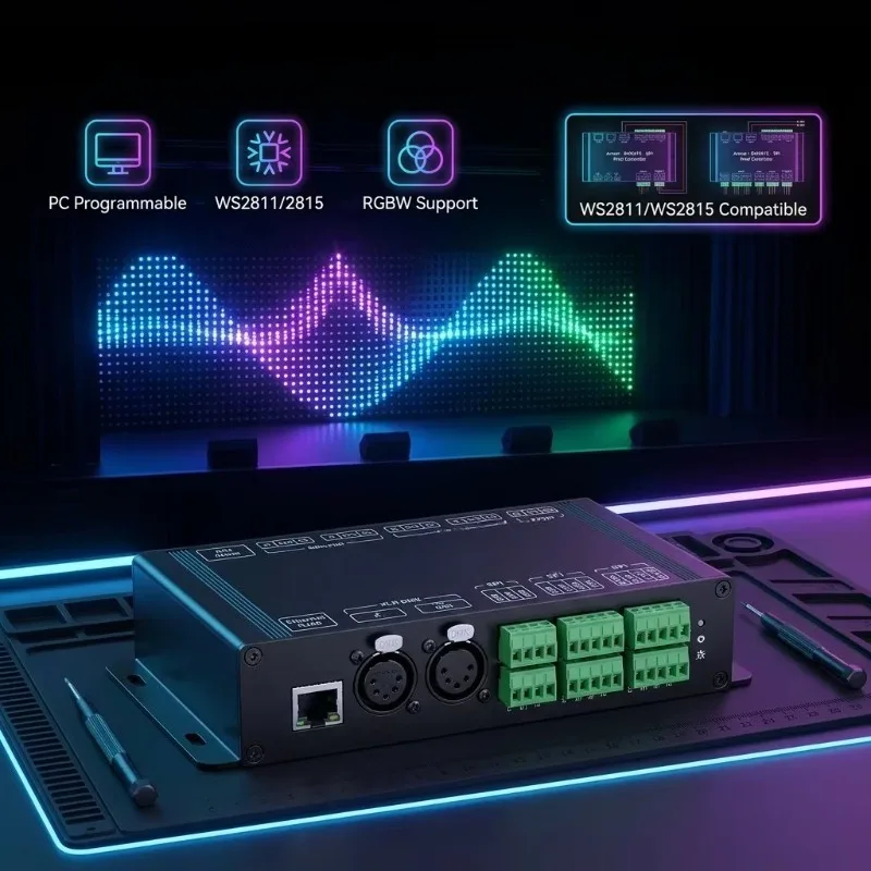 BC-216 Artnet-SPI/DMX Pixel Light Controller LED PC Programmable