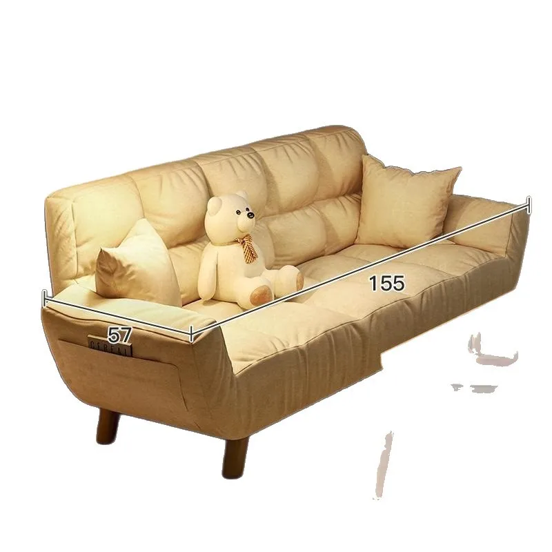 

Lazy sofa Small apartment reclining sleeping Internet celebrity bedroom apartment home rental bedside double tatami sofa