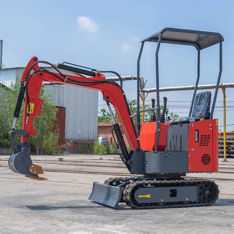 Chinese 1Ton Design Construction Machine Mini Excavators 1.2 Ton Capacity Perfect Digging Bucket EPA Diesel Engine Optional