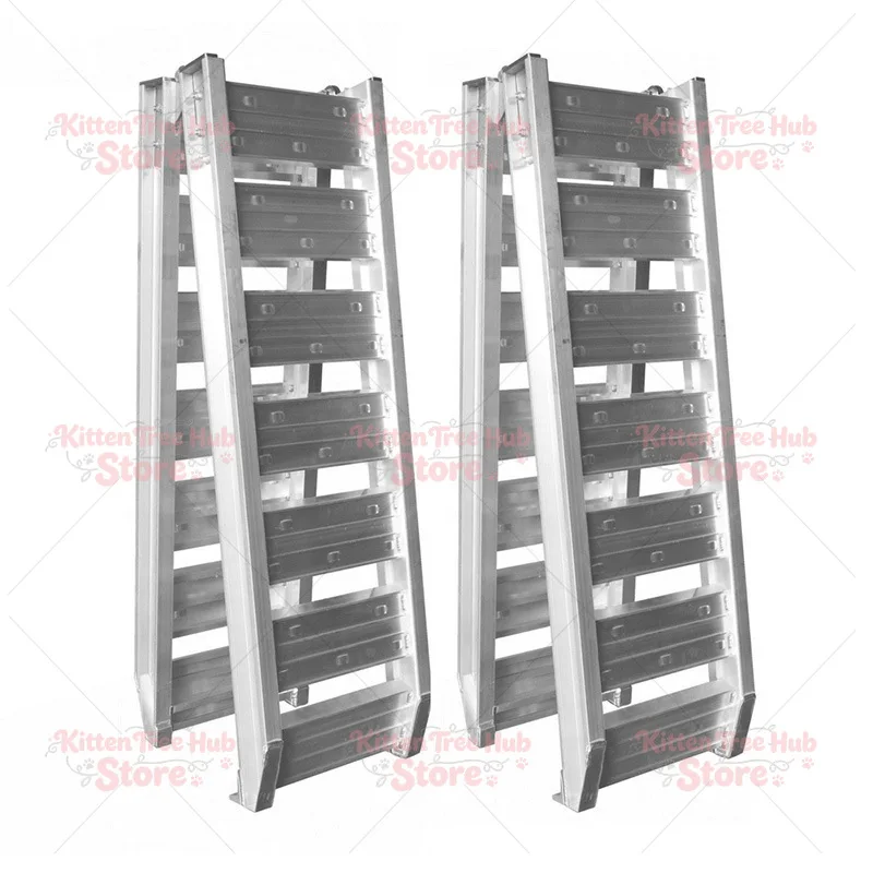 Heavy Duty Anti Slip Aluminum Alloy Folding Ramp for Motorcycle ATV Scooter Loading Portable Ramp