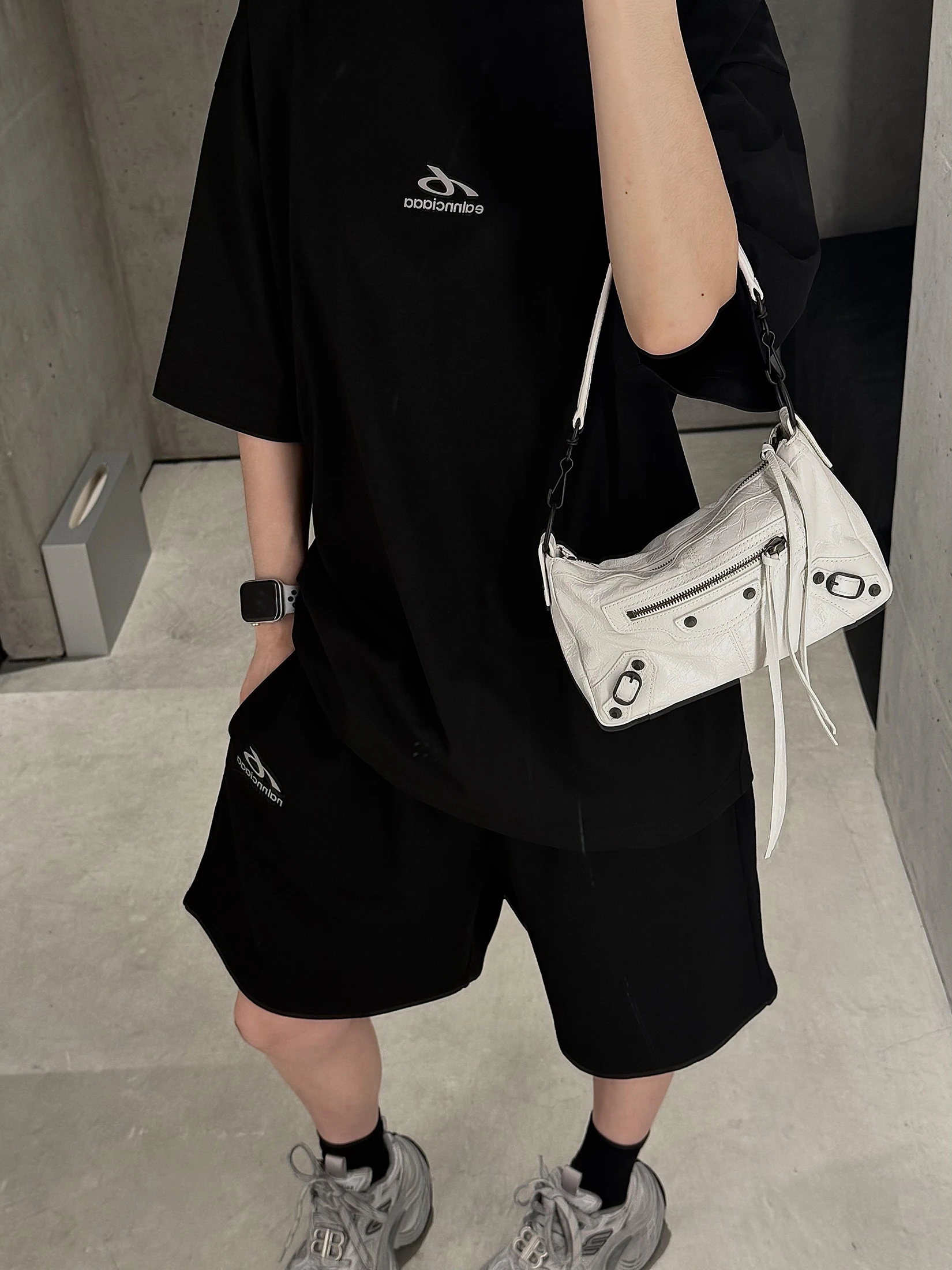 New 26SS Series Simple Letter Print High Street Washed Loose Short Sleeve T-Shirt Unisex Cotton Breathable Youth Fashion Summer